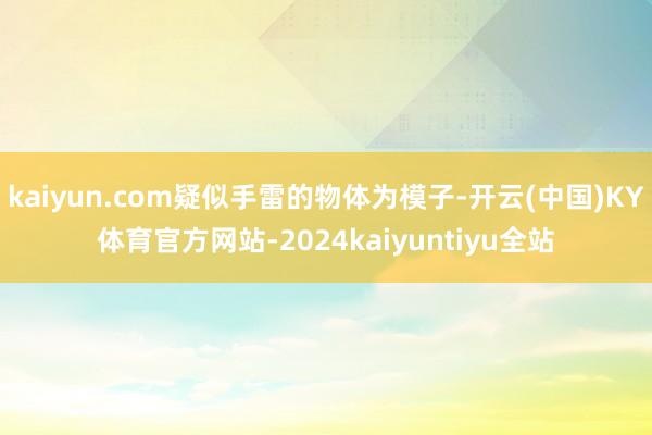 kaiyun.com疑似手雷的物体为模子-开云(中国)KY体育官方网站-2024kaiyuntiyu全站